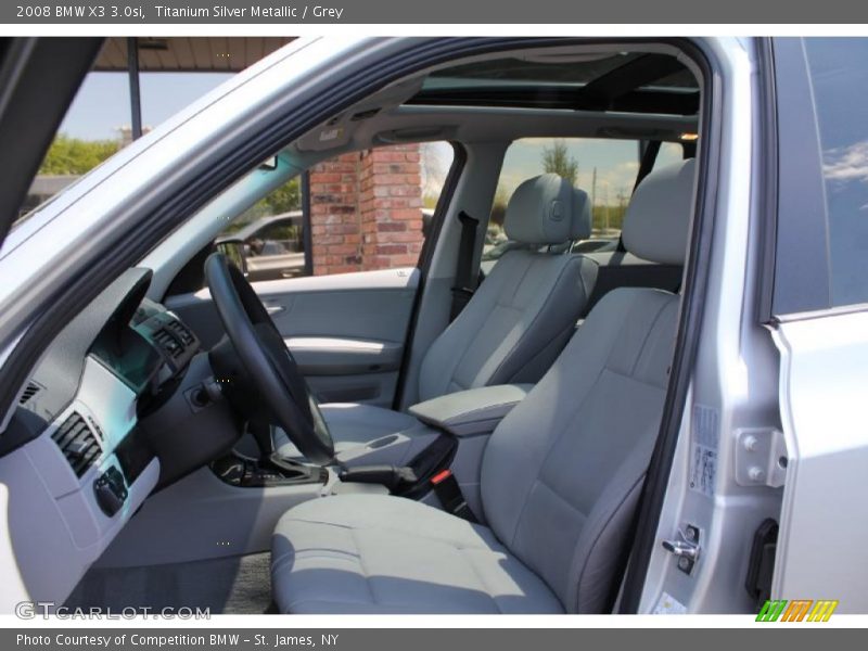 Titanium Silver Metallic / Grey 2008 BMW X3 3.0si