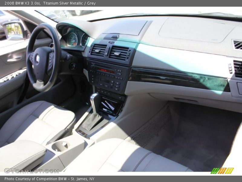 Titanium Silver Metallic / Grey 2008 BMW X3 3.0si