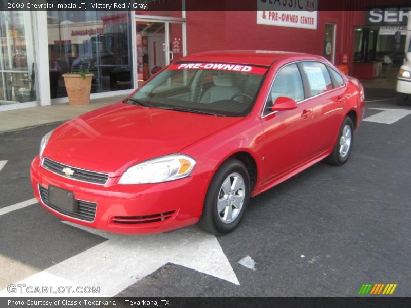 Victory Red / Gray 2009 Chevrolet Impala LT