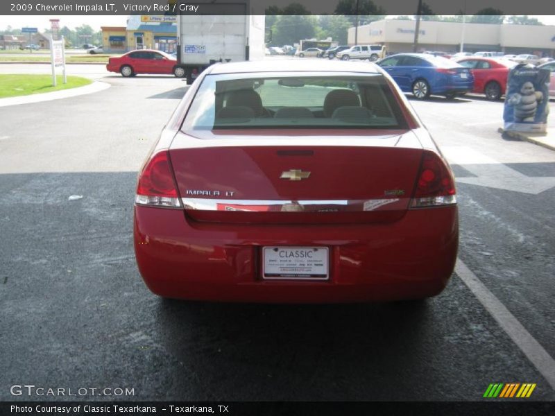 Victory Red / Gray 2009 Chevrolet Impala LT