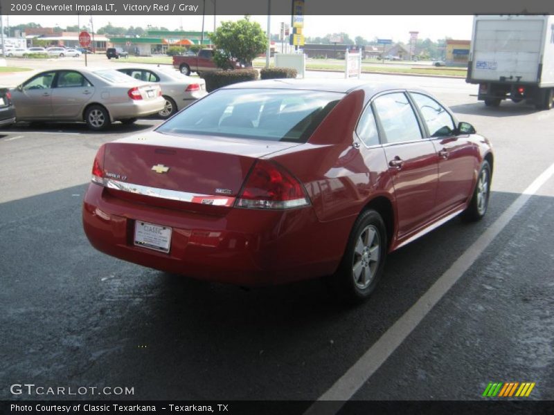 Victory Red / Gray 2009 Chevrolet Impala LT