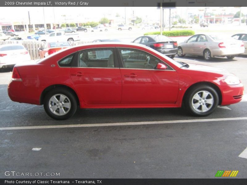 Victory Red / Gray 2009 Chevrolet Impala LT