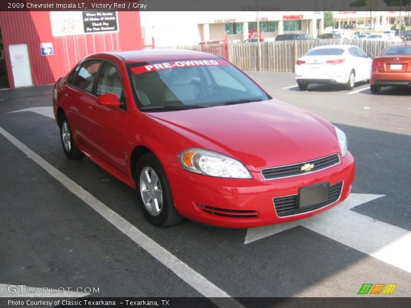 Victory Red / Gray 2009 Chevrolet Impala LT