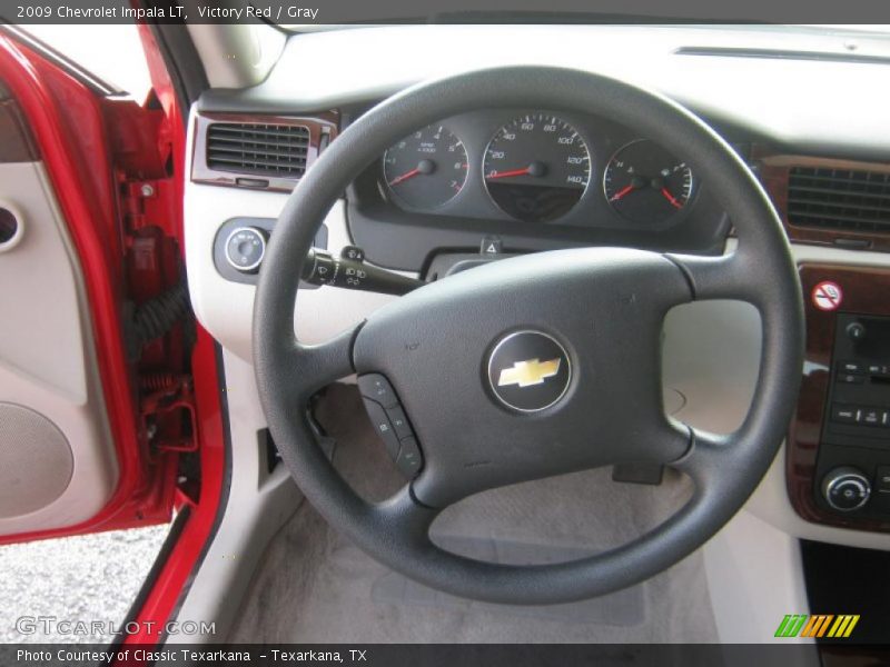 Victory Red / Gray 2009 Chevrolet Impala LT