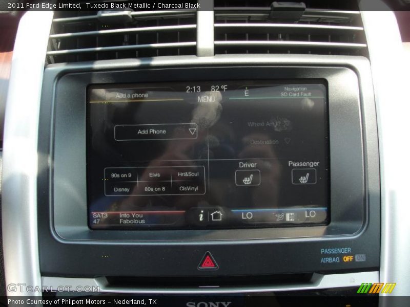 Navigation of 2011 Edge Limited