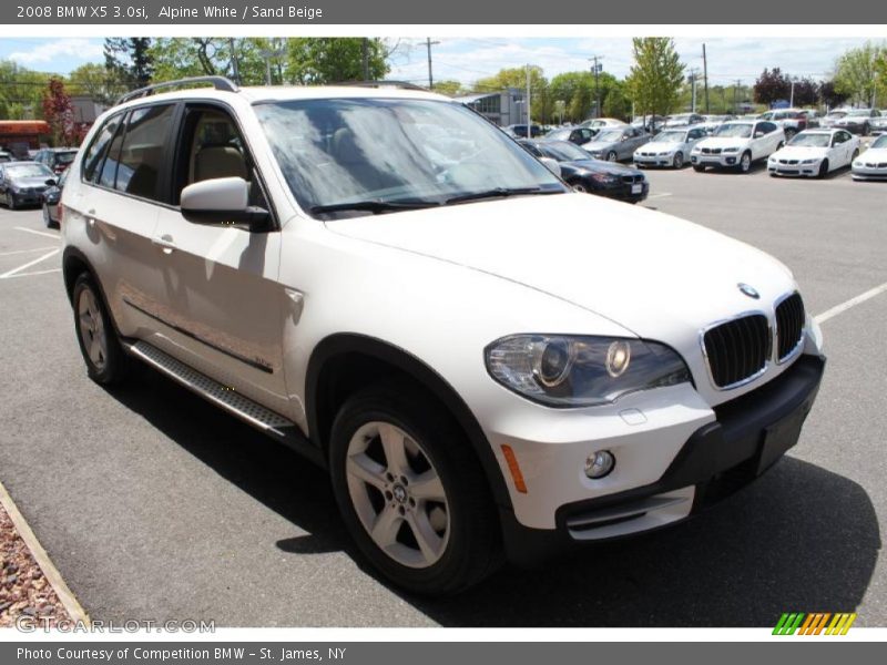 Alpine White / Sand Beige 2008 BMW X5 3.0si