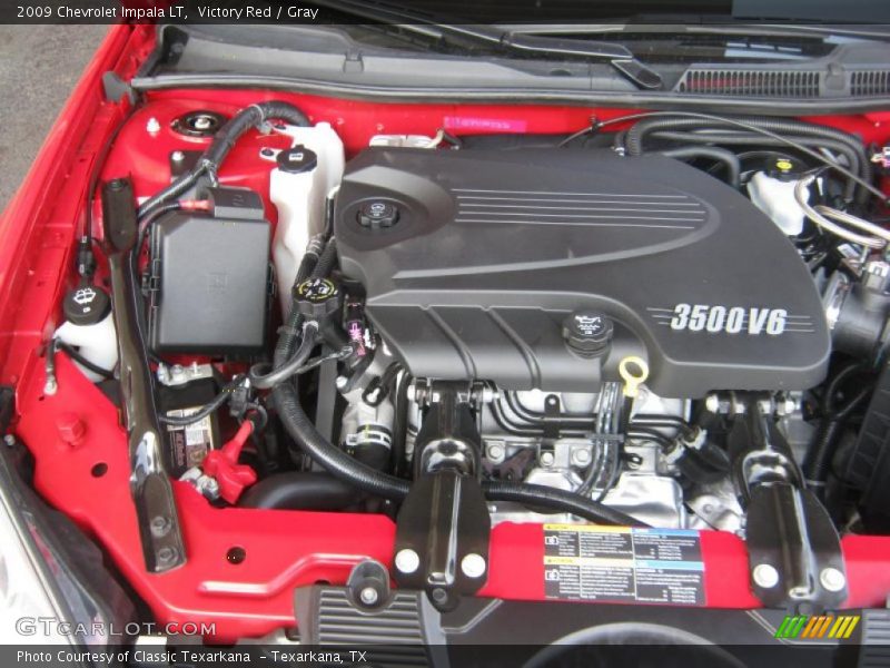 Victory Red / Gray 2009 Chevrolet Impala LT