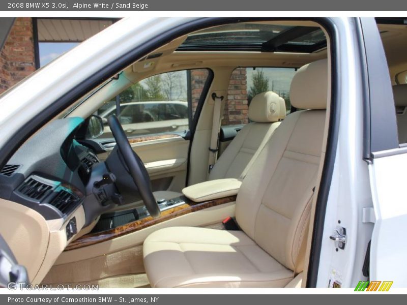 Alpine White / Sand Beige 2008 BMW X5 3.0si