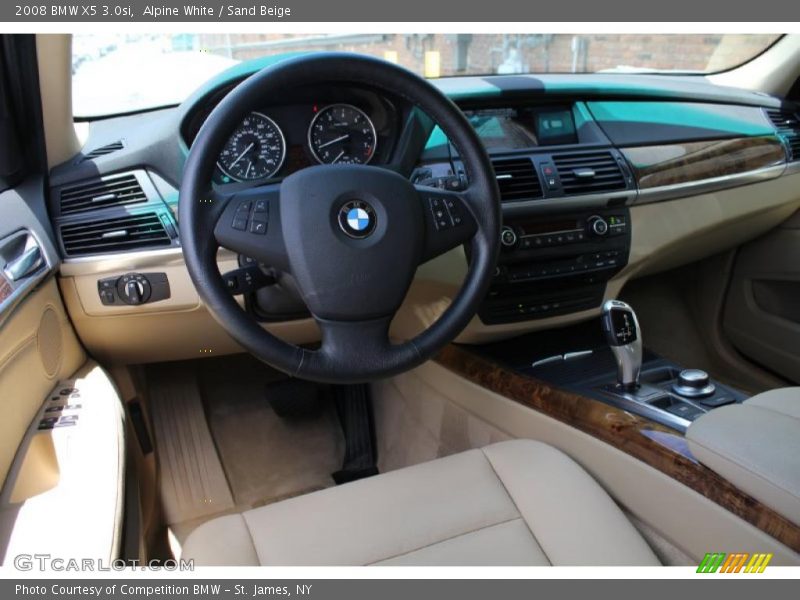 Alpine White / Sand Beige 2008 BMW X5 3.0si