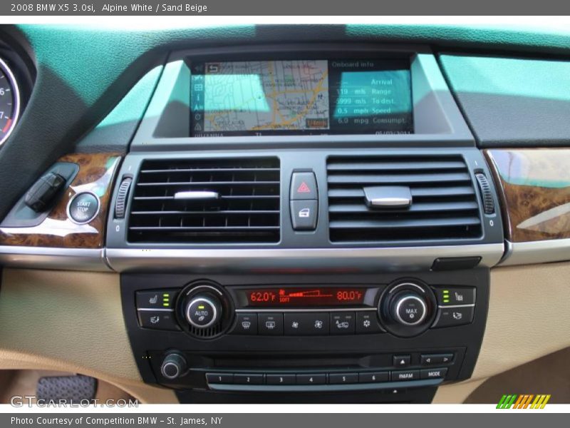 Alpine White / Sand Beige 2008 BMW X5 3.0si