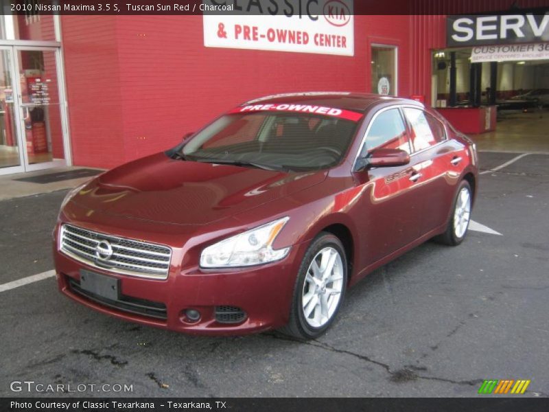 Tuscan Sun Red / Charcoal 2010 Nissan Maxima 3.5 S