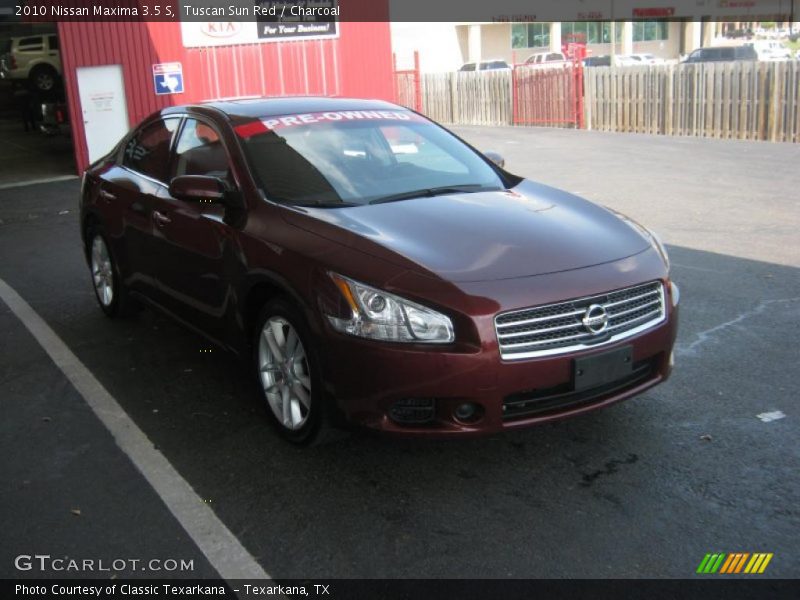 Tuscan Sun Red / Charcoal 2010 Nissan Maxima 3.5 S