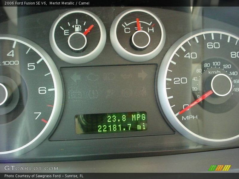 Merlot Metallic / Camel 2006 Ford Fusion SE V6