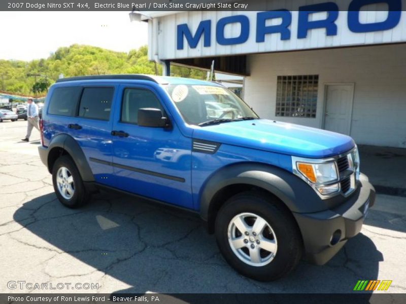 Electric Blue Pearl / Dark Slate Gray/Light Slate Gray 2007 Dodge Nitro SXT 4x4