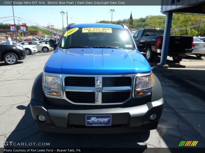 Electric Blue Pearl / Dark Slate Gray/Light Slate Gray 2007 Dodge Nitro SXT 4x4