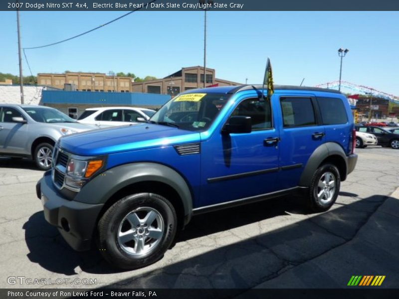 Electric Blue Pearl / Dark Slate Gray/Light Slate Gray 2007 Dodge Nitro SXT 4x4