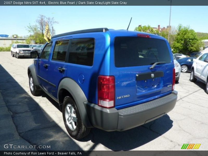 Electric Blue Pearl / Dark Slate Gray/Light Slate Gray 2007 Dodge Nitro SXT 4x4