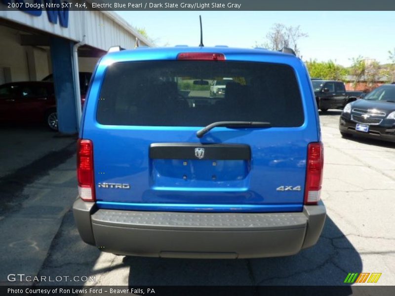 Electric Blue Pearl / Dark Slate Gray/Light Slate Gray 2007 Dodge Nitro SXT 4x4