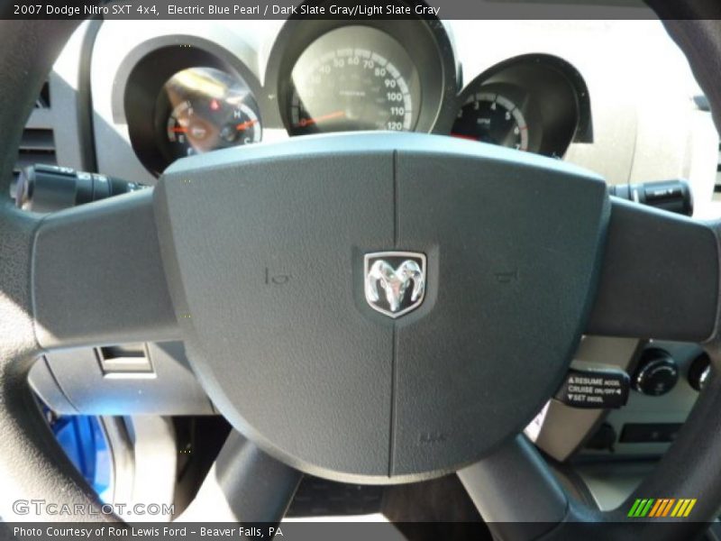 Electric Blue Pearl / Dark Slate Gray/Light Slate Gray 2007 Dodge Nitro SXT 4x4