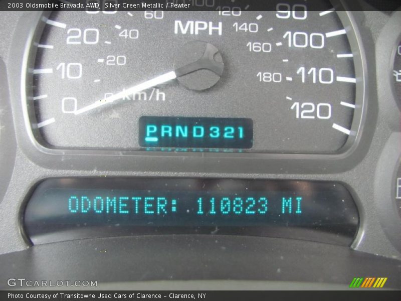 Silver Green Metallic / Pewter 2003 Oldsmobile Bravada AWD