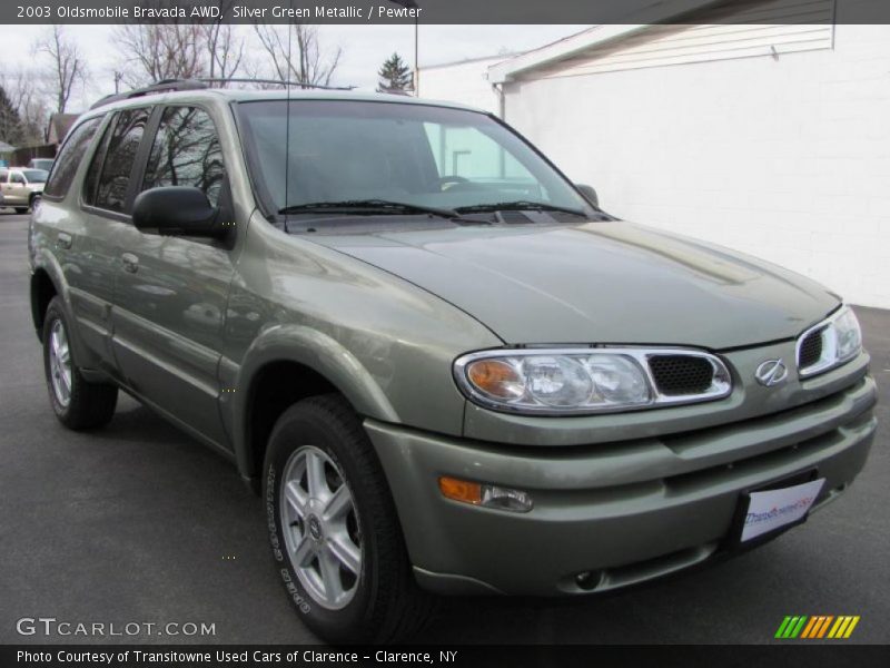 Silver Green Metallic / Pewter 2003 Oldsmobile Bravada AWD