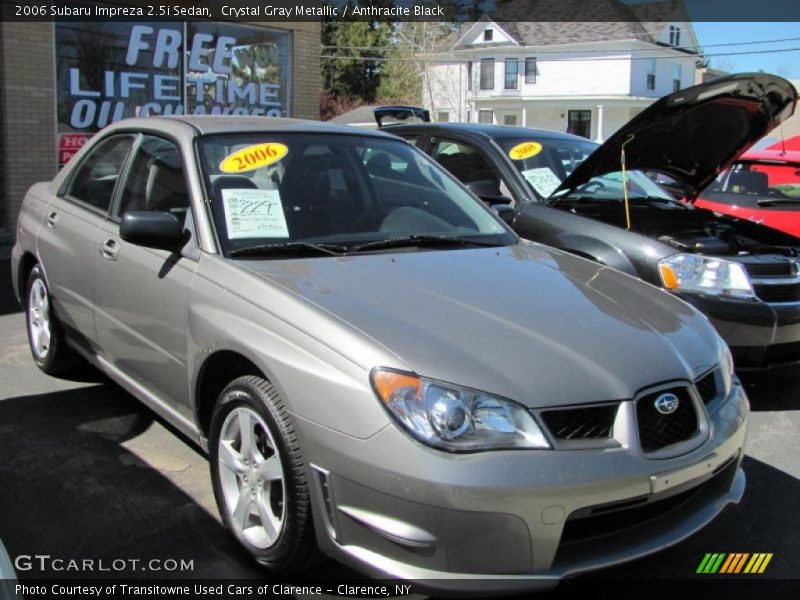 Crystal Gray Metallic / Anthracite Black 2006 Subaru Impreza 2.5i Sedan