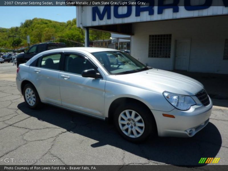 Bright Silver Metallic / Dark Slate Gray/Light Slate Gray 2007 Chrysler Sebring Sedan