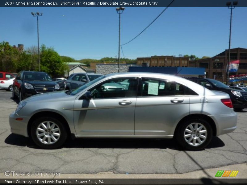 Bright Silver Metallic / Dark Slate Gray/Light Slate Gray 2007 Chrysler Sebring Sedan