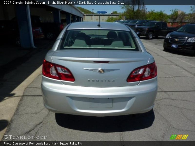 Bright Silver Metallic / Dark Slate Gray/Light Slate Gray 2007 Chrysler Sebring Sedan