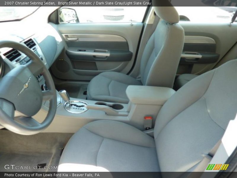 Bright Silver Metallic / Dark Slate Gray/Light Slate Gray 2007 Chrysler Sebring Sedan