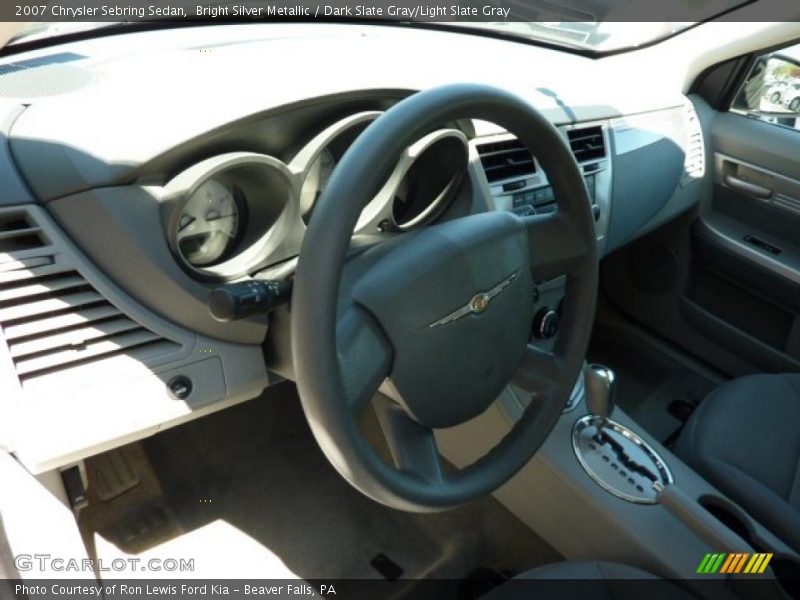 Bright Silver Metallic / Dark Slate Gray/Light Slate Gray 2007 Chrysler Sebring Sedan
