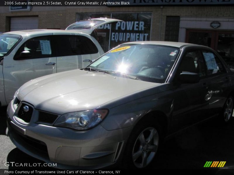 Crystal Gray Metallic / Anthracite Black 2006 Subaru Impreza 2.5i Sedan