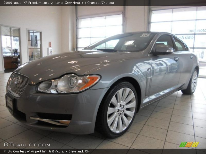 Lunar Grey Metallic / Charcoal/Charcoal 2009 Jaguar XF Premium Luxury