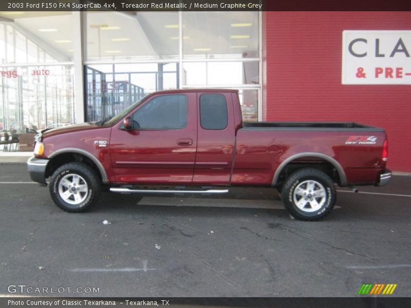Toreador Red Metallic / Medium Graphite Grey 2003 Ford F150 FX4 SuperCab 4x4