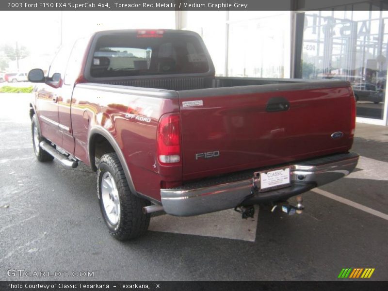 Toreador Red Metallic / Medium Graphite Grey 2003 Ford F150 FX4 SuperCab 4x4