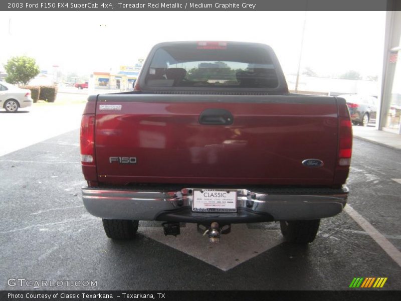 Toreador Red Metallic / Medium Graphite Grey 2003 Ford F150 FX4 SuperCab 4x4