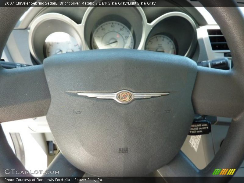 Bright Silver Metallic / Dark Slate Gray/Light Slate Gray 2007 Chrysler Sebring Sedan