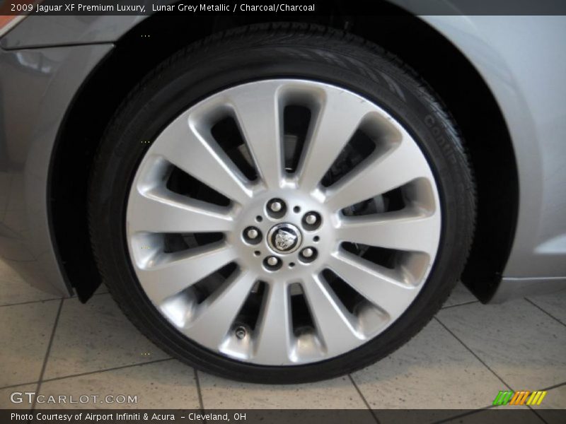 Lunar Grey Metallic / Charcoal/Charcoal 2009 Jaguar XF Premium Luxury