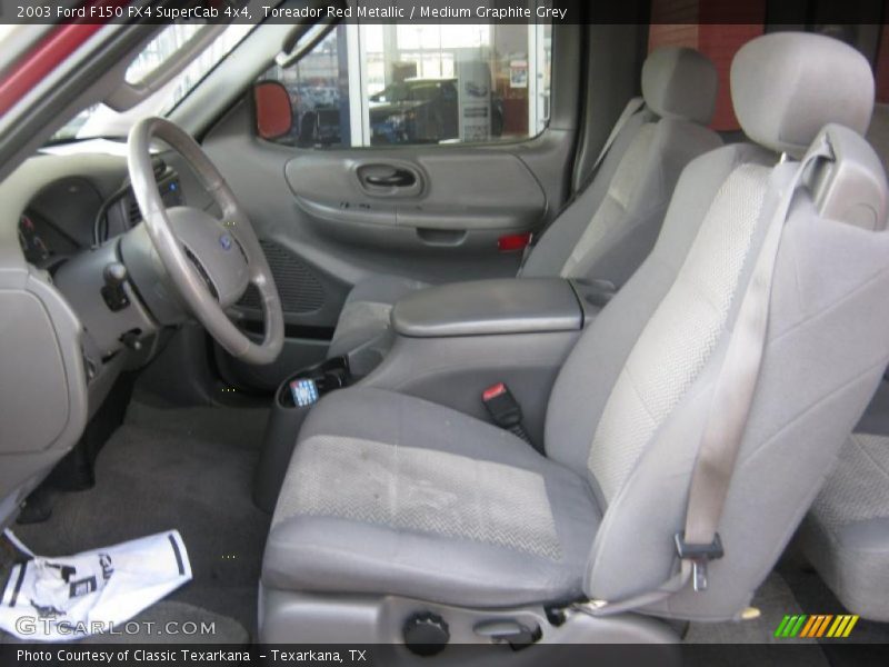 Toreador Red Metallic / Medium Graphite Grey 2003 Ford F150 FX4 SuperCab 4x4