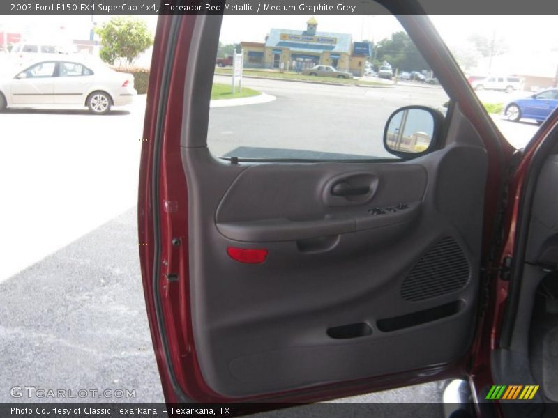 Toreador Red Metallic / Medium Graphite Grey 2003 Ford F150 FX4 SuperCab 4x4