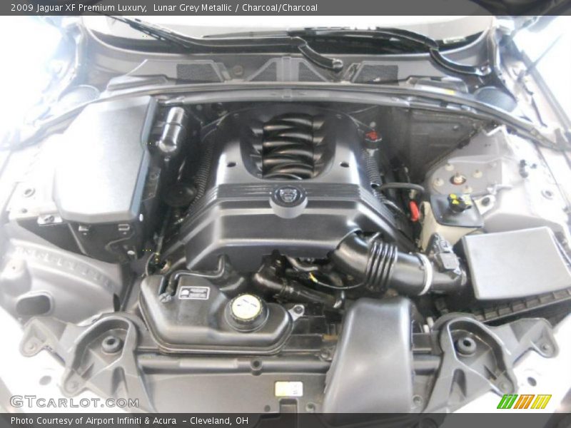 Lunar Grey Metallic / Charcoal/Charcoal 2009 Jaguar XF Premium Luxury
