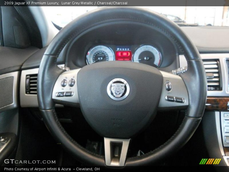 Lunar Grey Metallic / Charcoal/Charcoal 2009 Jaguar XF Premium Luxury