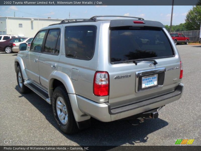 Millennium Silver Metallic / Oak 2002 Toyota 4Runner Limited 4x4