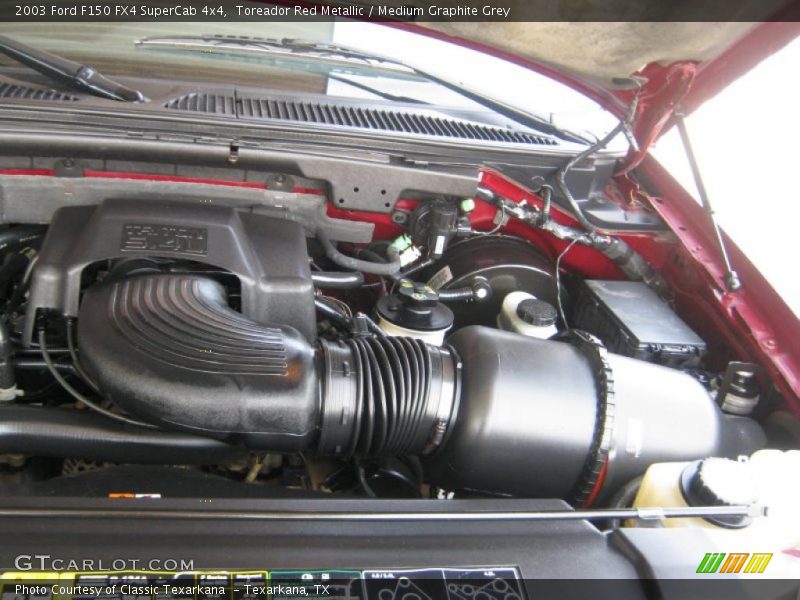 Toreador Red Metallic / Medium Graphite Grey 2003 Ford F150 FX4 SuperCab 4x4