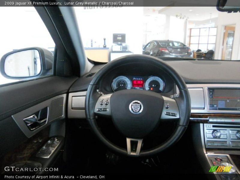 Lunar Grey Metallic / Charcoal/Charcoal 2009 Jaguar XF Premium Luxury