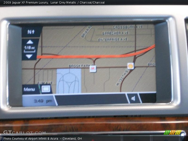 Lunar Grey Metallic / Charcoal/Charcoal 2009 Jaguar XF Premium Luxury