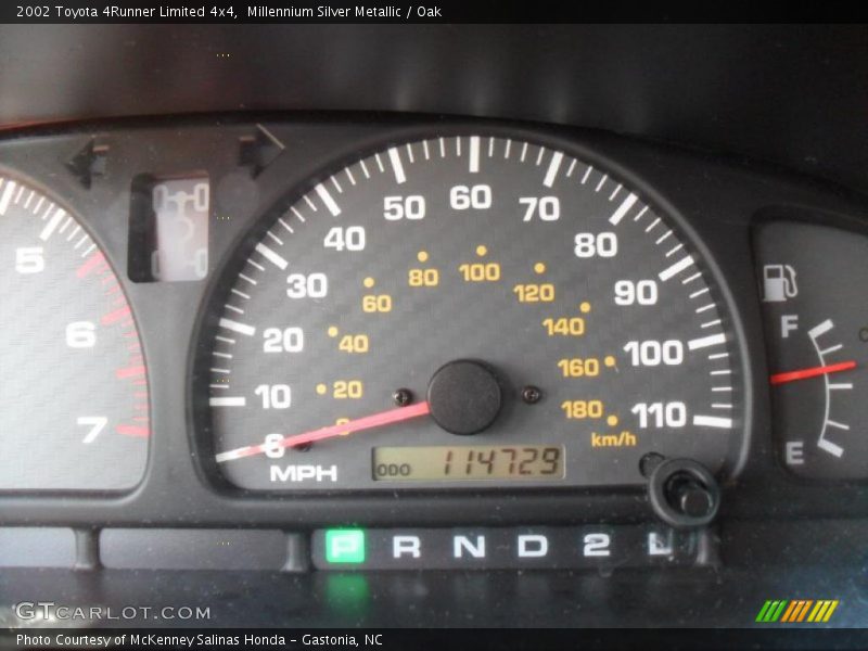 Millennium Silver Metallic / Oak 2002 Toyota 4Runner Limited 4x4