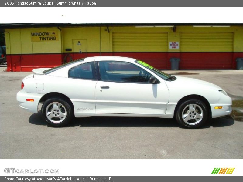Summit White / Taupe 2005 Pontiac Sunfire Coupe