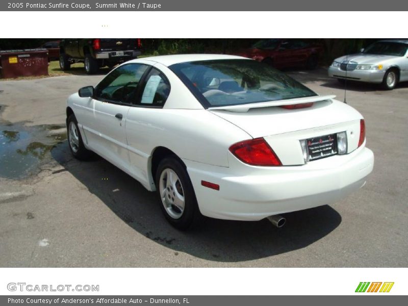 Summit White / Taupe 2005 Pontiac Sunfire Coupe