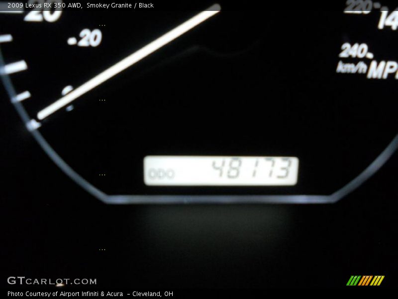Smokey Granite / Black 2009 Lexus RX 350 AWD